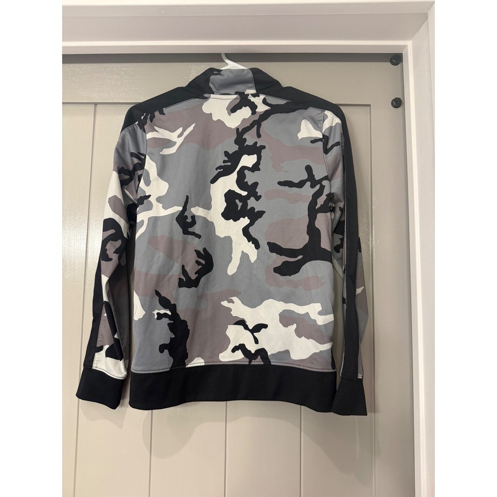 Kids Air Jordan Camouflage Track Jacket Full Zip Black Grey White Size L - Picture 6 of 6
